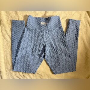 Booty by Brabants Sky Blue Textured Leggings